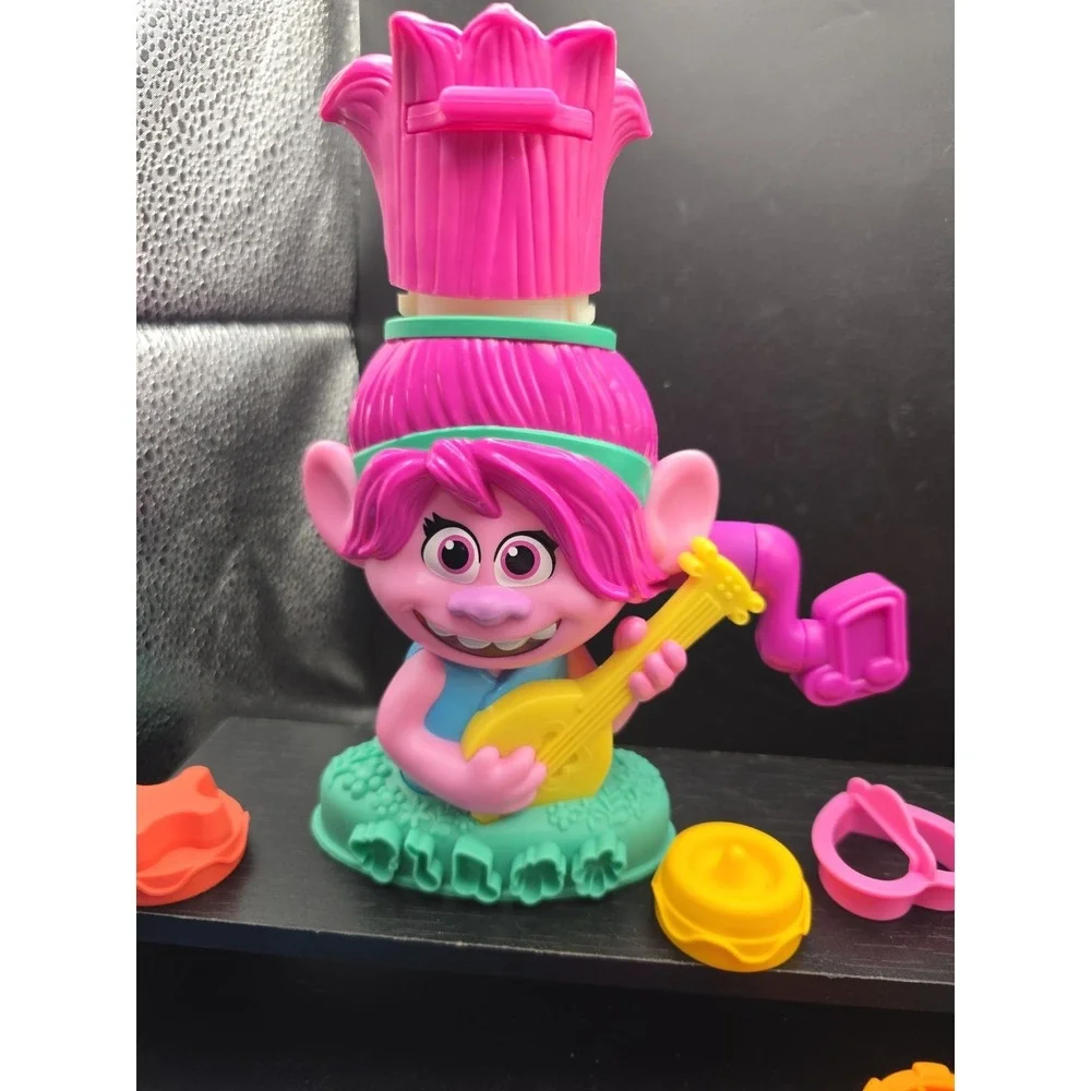 Playdoh Trolls Poppy Hair Growing mauve‎ color With Accessories